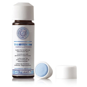Tebiskin Osk-Lotion er en alkoholbasert lotion for fet, akneutsatt hud. Virkningen gjør det mulig å hindre avsetting av talg på huden og å helbrede hudskader. Selv om produktet er utviklet som en alkoholbasert lotion, tørker det ikke ut huden etter bruk.